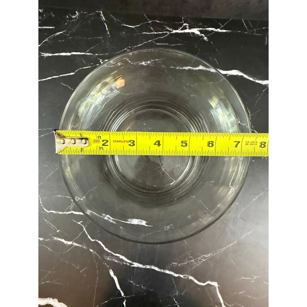 Iridescent Curved Crystal Glass 8in Tall X 7.5in Wide Vase Beautiful!